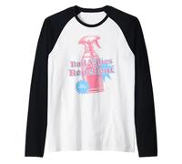 Bad Vibes Repellente Rosa Pastello Retro Divertente Atmosfera Positiva Maglia con Maniche Raglan