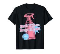 Bad Vibes Repellente Rosa Pastello Retro Divertente Atmosfera Positiva Maglietta