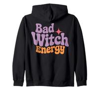 Bad Witch Energy Halloween Spirit Felpa con Cappuccio