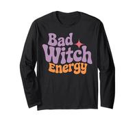 Bad Witch Energy Halloween Spirit Maglia a Manica