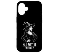 Bad Witch Energy Sassy Halloween Occult Witchy Wicca Custodia per iPhone 16