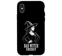 Bad Witch Energy Sassy Halloween Occult Witchy Wicca Custodia per iPhone X/XS