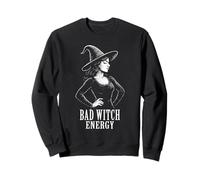 Bad Witch Energy Sassy Halloween Occult Witchy Wicca Felpa