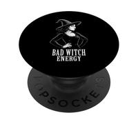 Bad Witch Energy Sassy Halloween Occult Witchy Wicca PopSockets PopGrip Adesivo