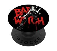 Bad Witch - Strega ribelle con estetica gotica urbana PopSockets PopGrip Adesivo