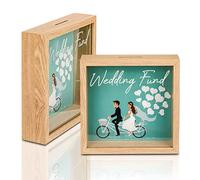 Bada Bing - Salvadanaio per matrimonio, in legno, colore verde menta