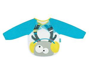 Badabulle B007021 Bavaglino Maniche Lunghe, Azzurro