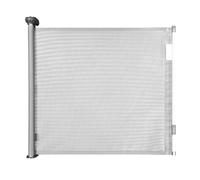 Badabulle Cancelletto di sicurezza Safe&Roll- Fissaggio a vite, Cancelletto retrattile ed estensibile (fino a 140cm) - Discreto - Semplice da installare - facile apertura