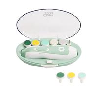 Badabulle Lima per le Unghie Elettrica per Neonati - 6 puntali con grane diverse e 3 ricariche incluse - Dalla nascita e per adulti - Spegnimento automatico - Scatola per il trasporto inclusa