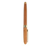Badafaci 1pc Calligrafia Arte Penna Stilografica Ampio Scalpello Stub con Manico in Compensato di Bambù per Pennino a Punta Scrittura Gotico Arabo Corsivo (Punta della penna 2,5 mm)