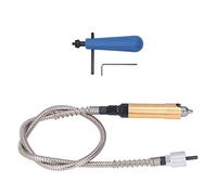 Badafaci Adattatore per Chiave Mandrino Prolunga per Smerigliatrice Sospesa con Albero Flessibile in Gomma ABS Lega di Alluminio da 0,3 a 6,5 mm 10000 Giri/min per Trapano Elettrico Utensile Rotante