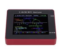 Badafaci Analizzatore di Utilizzo del Segnale WiFi Scanner di Segnale del Tester WiFi con Display TFT da 2,4 Pollici Batteria da 750 MAh per Analisi dello Spettro di Rete