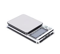 Badafaci Bilancia Digitale per Gioielli 600g 0.01g Bilancia Milligrammi Ad Alta Precisione con Display LCD Tara Funzione Hold PCS 7 Unità per Cucina in Polvere per Gioielli in Oro
