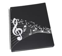 Badafaci Cartella Spartiti Raccoglitore Musicale Organizer Formato A4 40 Tasche con Materiale ABS Impermeabile Tasche Trasparenti Antiscivolo per Pianoforte Chitarra Violino Scuola Ufficio