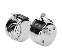 Badafaci Contatore Manuale, Contatore con Manopola Manuale in Acciaio Inossidabile con Display a Byte Chiaro, per Inventario Dell'officina Conteggio delle Merci Statistiche della Folla