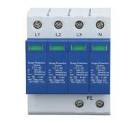 Badafaci Dispositivo di Protezione AC Protector 4P 40KA, Montaggio su Guida da 35 Mm con Indicatore di Stato, per Scaricatore di Bassa Tensione AC385V