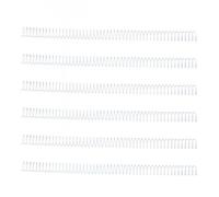 Badafaci Dorsi per Rilegatura a Spirale da 100 Pezzi, 48 Anelli Passo 4:1 Bobine per Rilegatura Carta A4 a Filo Singolo, Diametro 16 Mm, capacità 140 Fogli, con Funzione di Rotazione (WHITE)