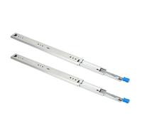 Badafaci Guide per Cassetti con Cuscinetti a Sfera Guide con Bloccaggio per Carichi Pesanti Capacità di Carico 120 Kg Estensione Tripla Pieghevole per Cassetti Industriali Montate Lateralmente e