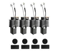 Badafaci Kit Hotend da 0,4 Mm Riscaldatore in Ceramica da 48 W Hotend Interamente in Metallo Ad Alto Flusso per Stampante 3D U1 con Spazzole in Silicone Tappetini Antisversamento