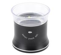 Badafaci Lente D'ingrandimento Cilindrica a LED 30X Lente D'ingrandimento Ricaricabile Tramite USB con Piastre di Scala Intercambiabili Luci UV a LED per Componenti Elettronici Tessuti
