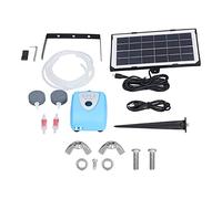 Badafaci Ossigenatore Ad Energia Solare Pompa per Ossigeno Acqua Ricarica USB CA Doppia Fonte di Alimentazione Protezione da Sovraccarico Protezione da Sovraccarico per Acquario Acquario