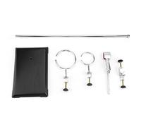 Badafaci Piattaforma di Supporto per Supporto da Laboratorio, Strumento da Laboratorio con Morsetto per Matracci per Esperimenti di Chimica Fisica, con Lampada Ad Alcol per la Ricerca