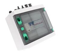 Badafaci Scatola di Giunzione per Impianti Fotovoltaici, 2 Stringhe, Impermeabile IP65 con Fusibili da 15 A e Protezione Contro i Fulmini, per Sistemi Solari Connessi alla Rete e autonomi.