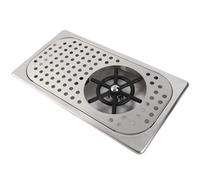 Badafaci Sciacquatrice per Bicchieri Lavatazze in Acciaio Inossidabile 304 Sciacquatrice Automatica per Brocca con Vassoio di Scarico 32,5 X 17,5 Cm per Bar Ristorante Hotel Lavello Pulizia Vetreria