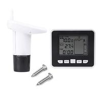 Badafaci Sensore di Livello Dell'acqua con Display della Temperatura Misuratore di Livello di profondità del Liquido del Serbatoio Ad Ultrasuoni con Grafico a Barre LCD a 10 Elementi