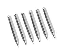 Badafaci Set di Spatole da Laboratorio da 6 Pezzi, Raschietti a Doppia estremità in Acciaio Inossidabile per Miscelare Polveri e Perline, Strumenti da 5,75 Pollici per Laboratori e Aule