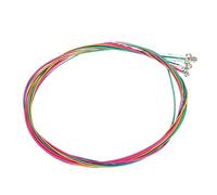 Badafaci Sostituzione Corde per Chitarra, Acciaio Antiruggine, Set di Corde Color Arcobaleno per Principianti e Amanti