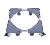 Badafaci Supporto a Rotelle con Base Mobile, Lunghezza Regolabile 41-64 Cm, con 4 Ruote e Piedini di Supporto per Mobili per Frigorifero, Lavatrice, Asciugatrice