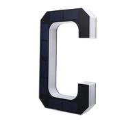 Badafaci Targa per Indirizzo Illuminata Moderna con Retroilluminazione Solare a LED Personalizzata per Numero Civico per Esterni Domestici Retroilluminati con Numeri Civici Moderni