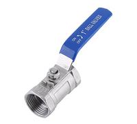 Badafaci Valvola a Sfera con Filettatura Femmina 1 Pezzo in Acciaio Inossidabile 6 Dimensioni con Posizione della Maniglia Visiva Facile per Applicazioni di Arresto e Controllo (1" (1 pollice))