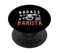 Badass Barista Espresso Coffee Café Expert |------ PopSockets PopGrip Adesivo