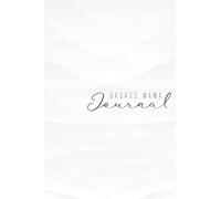 BADASS MAMA Journal White and Black Script Cursive Text, Minimalist Design: 120 Lined Pages, (6" x 9"), Glossy Cover Journal Notebook | Mothers Day Gift, Birthday Gift for Mom