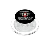 Badass Santa ...Qualcosa che disegnerei con la mia mano sinistra PopSockets PopGrip per MagSafe