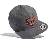 Baddery Berretto Flexfit Snapback - „Volpe“ - Ricamo 3D (Ricamo Rosso)