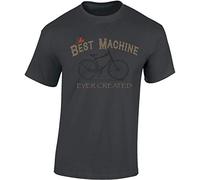 Baddery Bicicletta Maglietta: Best Machine - T-Shirt Regalo Ciclista - MTB Road Bike Fixie BMX Mountain-Bike Rampichino - Tshirt Maglia Uomo Uomini Donna Streetwear Sport (XL)