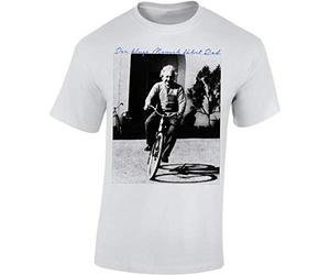 Baddery Bicicletta Maglietta da Uomo - „Chi è Saggio va in Bicicletta“ | Einstein Bicicletta Maglietta per per ciclisti e amanti dell'ambiente