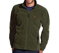Baddery Giacca in Pile: Cervo -Regalo per i Cacciatori - Giacca Caccia - Abbigliamento da Lavoro - Fleece Jacket Outdoor - Giacca Ricamata - Montagna - Sport - Verde - Unisex (S)