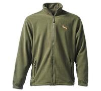 Baddery Giacca in pile da uomo - „Volpe“ (Verde militare XL)