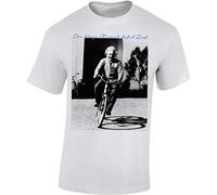 Baddery Maglietta in Tedesco: Einstein va in Bicicletta - T-Shirt Regalo Ciclista - MTB Road Bike Fixie BMX Mountain-Bike Rampichino - Tshirt Maglia Uomo Uomini Donna Streetwear Sport (M)