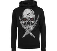 Baddery Maglietta: Valknut Skull - Woden Wotan Thor - Vichingo T-Shirt Uomo Uomini Donna - Norvegia Norway - Odin Norseman Valhalla - Metal Pagan Paganesimo - Regalo - Viking-s - Vichinga (M)