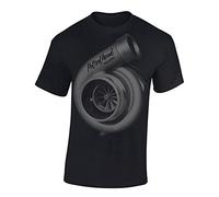 Baddery Petrolhead: Turbocharger Turbocompressore Turbo - T-Shirt per Appassionati di Tuning, Drift e motorismo (L)