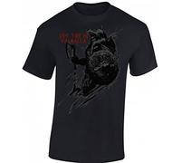 Baddery Vichinghi Maglietta da Uomo - „See You in Valhalla“ (Nero 5XL)