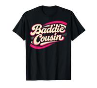 Baddie Cousin Funny Retro Vintage Maglietta