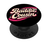 Baddie Cousin Funny Retro Vintage PopSockets PopGrip Adesivo
