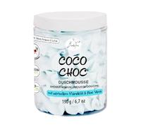 BadeFee Mousse da doccia Coco Choc, 190 g, idratante per la doccia con olio di mandorle e aloe vera, vegano e cosmetici naturali, senza parabeni e siliconi, profumo di cocco al cioccolato, fatto a
