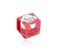 BadeFee - Scrub per labbra "Berry Kiss" 15 ml - esfoliante naturale per la cura delle labbra con burro di karitè e cera d'api, aiuto contro le labbra fragili e secche, senza microplastica e senza